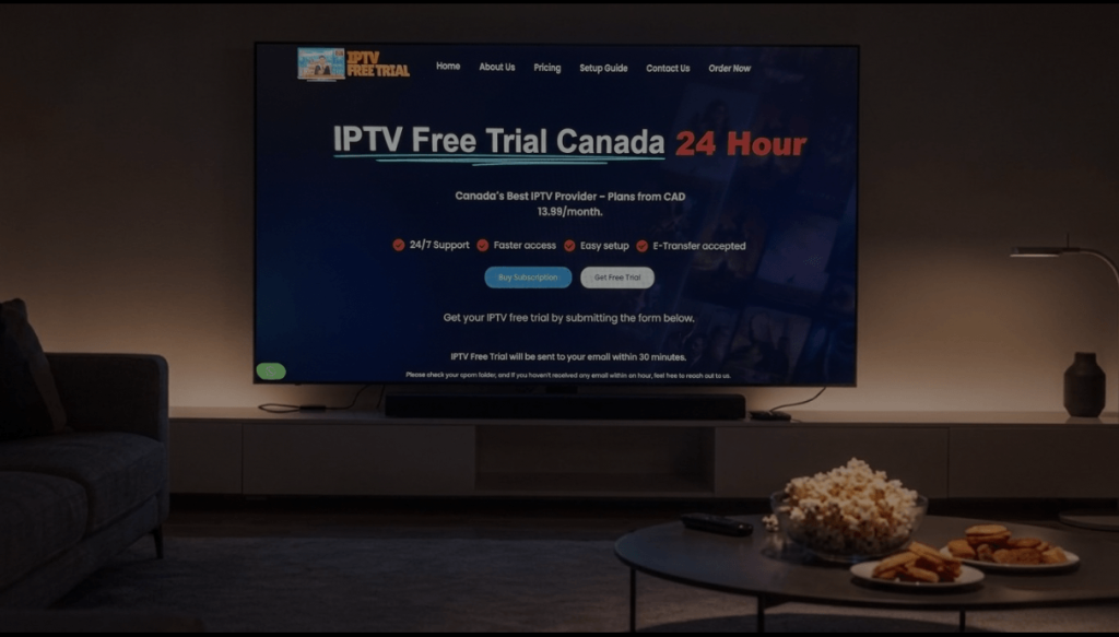 free iptv trial canada header